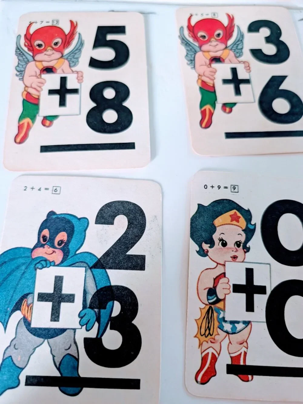 VTG 1984 Super Jrs DC Comics Addition Flash Cards Set of 23 Justice League Rare